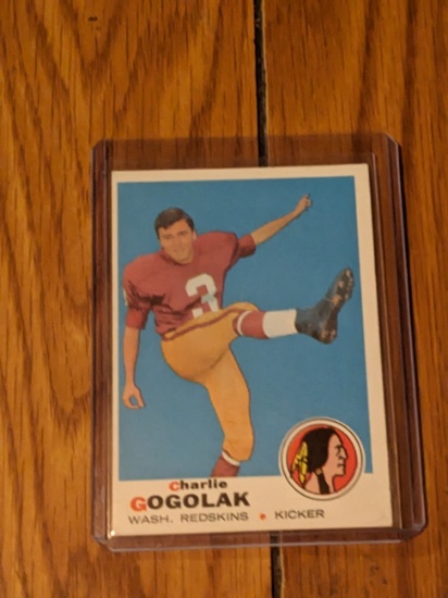 1969 Topps Vintage Football Card #205 CHARLIE GOGOLAK Washington Redskins