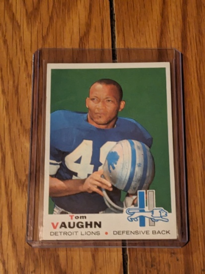 1969 Topps Football # 214 Tom Vaughn Detroit Lions