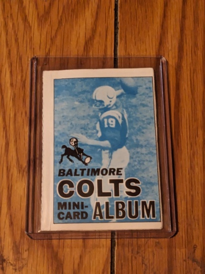 1969 Topps Baltimore Colts Mini Card Album card #2