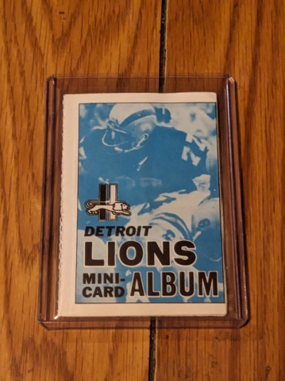 Clean and Sharp Detroit Lions 1969 Topps Mini-Cards Team Stamp Album #6