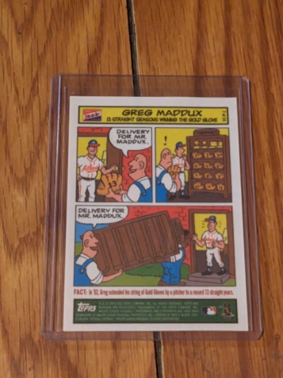 Greg Maddux 2003 Topps Bazooka Comics Baseball Card Atlanta Braves #7