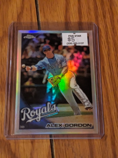 2010 Topps Chrome Baseball Refractor #154 Alex Gordon
