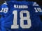 COLTS PEYTON MANNING SIGNED JERSEY FSG COA