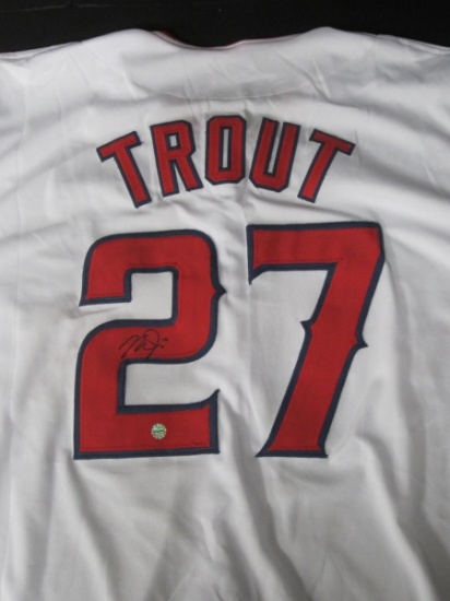 Mike Trout signed jersey with coa