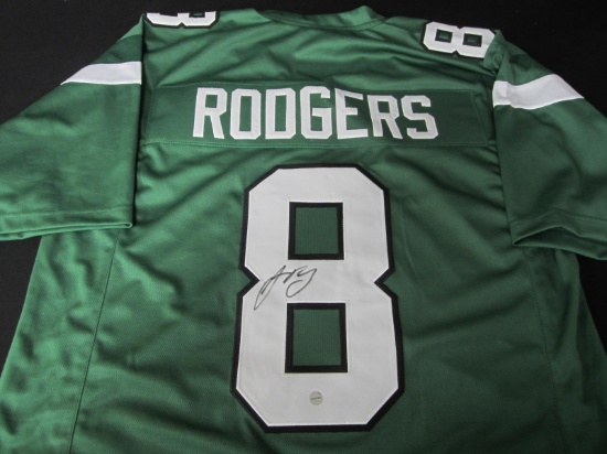 JETS AARON RODGERS SIGNED JERSEY COA