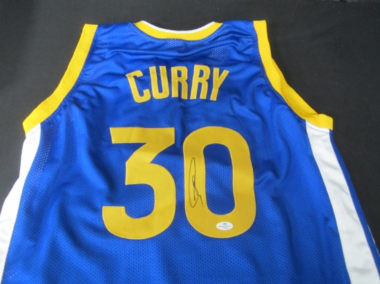 WARRIORS STEPHEN CURRY SIGNED JERSEY COA