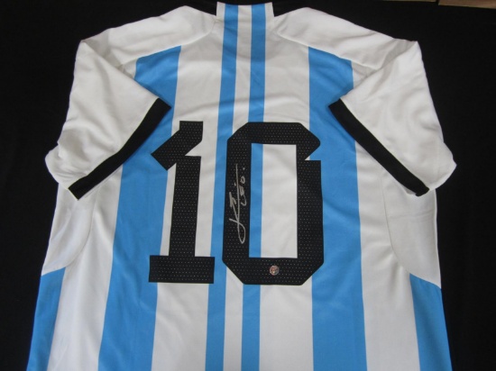 Lionel Messi Signed Soccer Jersey W/Coa