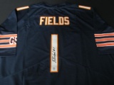 AUTHENTIC JUSTIN FIELDS SIGNED BEARS JERSEY COA