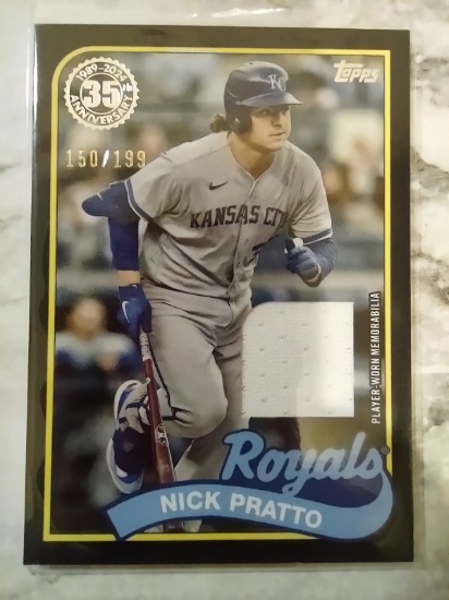 2024 Topps Jersey Card Nick Pratto Numbered /199