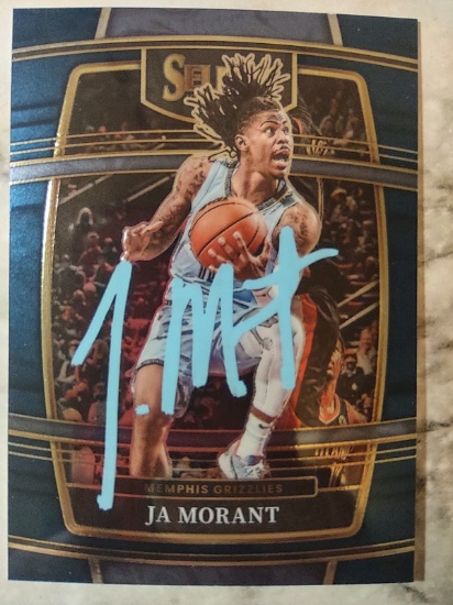Hand Signed Ja Morant Card W/COA