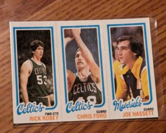 1980-81 Topps Rick Robey / Chris Ford / Joe Hassett ROOKIE