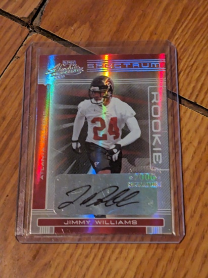 098/100 SP 2006 Playoff Absolute Memorabilia Spectrum Silver Jimmy Williams Rookie Auto RC