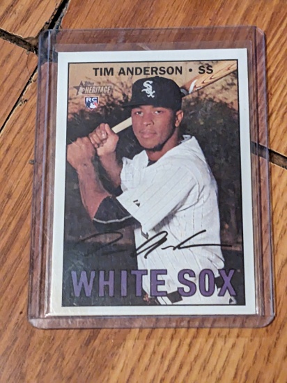 2016 Topps Heritage Tim Anderson #674 Rookie RC Chicago White Sox