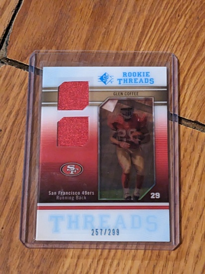 257/299 SP 2009 SP Threads Rookie Threads Patch  Glen Coffee #RT-GC Rookie Patch RC