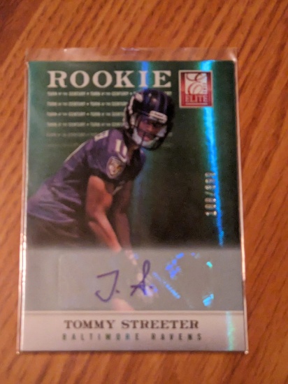 Tommy Streeter auto 188/399 SP 2012 panini