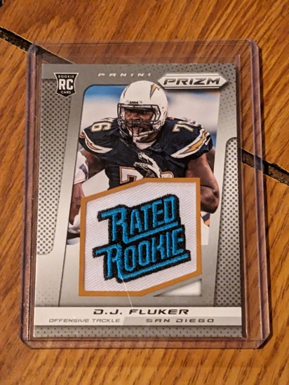 DJ Fluker RC 2013 Rated Rookie patch insert