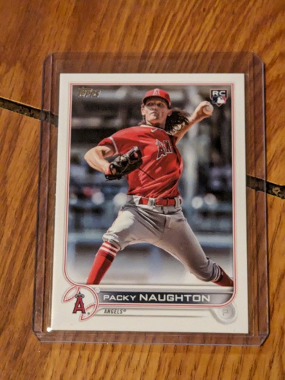 186/300 SP 2022 Topps Series 2 Rookie Rc Base Packy Naughton #540 Los Angeles Angels