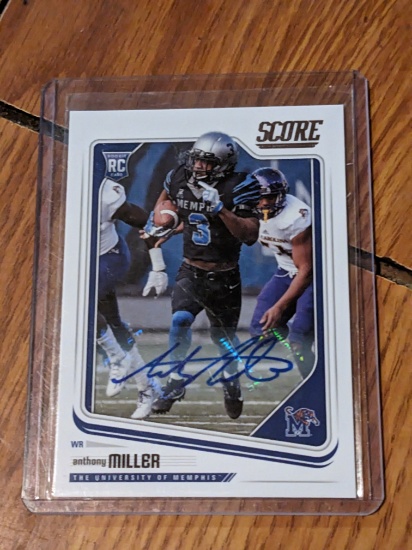 2018 Score Rookies Signatures Anthony Miller #385 Rookie Auto RC