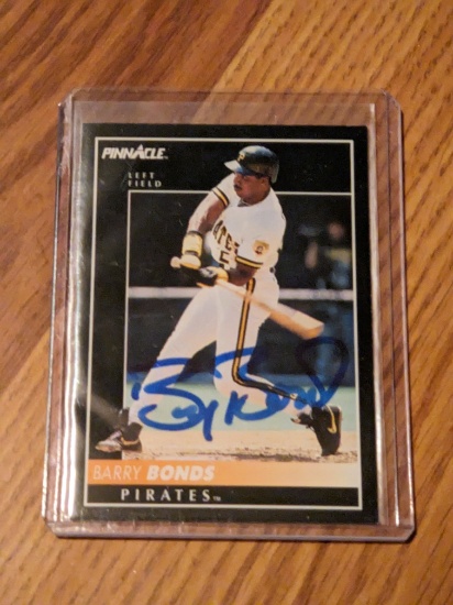 Barry Bonds autographed card w/coa