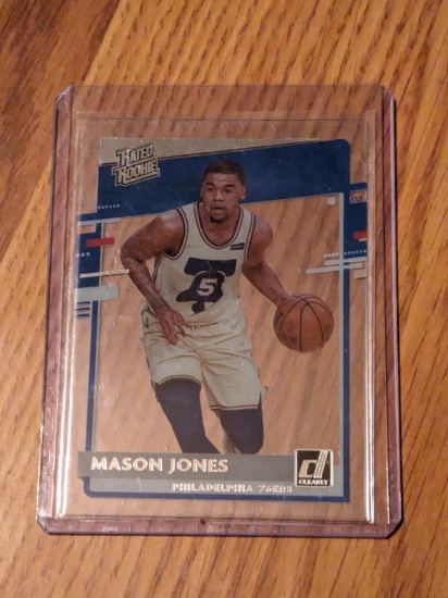 2020-21 Clearly Foil Rated Rookie Mason Jones No 66