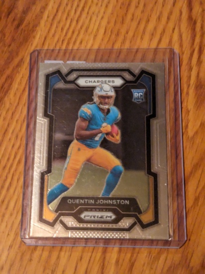 2023 Prizm Football Quentin Johnston Silver Prizm Rookie RC SD Chargers #353