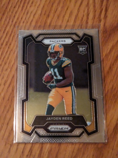 JAYDEN REED 2023 Panini Prizm SILVER PRIZM ROOKIE RC #334 Green Bay Packers