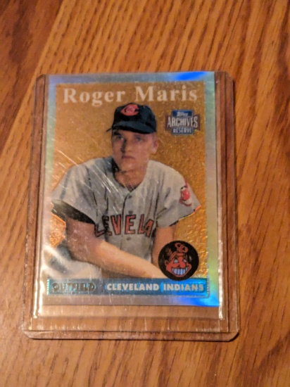 2001 Topps Archives Reserve - Roger Maris Refractor Indians Archives