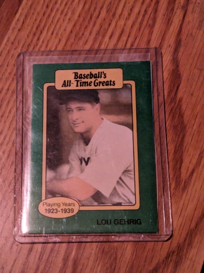1987 BASEBALL'S ALL-TIME GREATS LOU GEHRIG