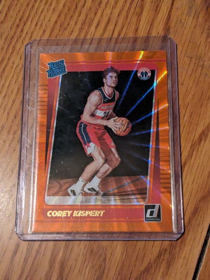 2021-22 Donruss COREY KISPERT RC Rated Rookie Orange Laser SP #233 Wizards