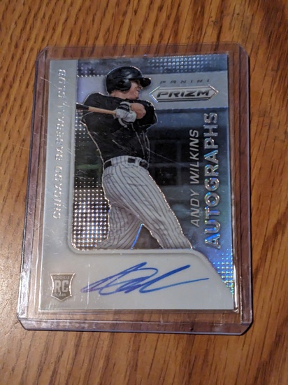 Andy Wilkins 2015 Panini Prizm Rookie Autographs Silver RC Auto #53 Chicago
