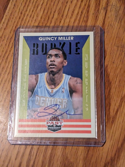 2012-13 Panini Past & Present Signatures Quincy Miller Rookie Auto Nuggets #197