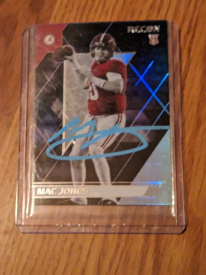 Mac Jones RC/Rookie autographed card w/coa