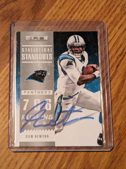 Cam Newton autographed card w/coa