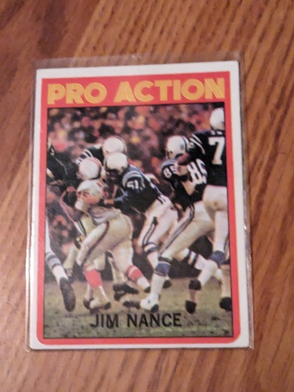 1972 TOPPS BALTIMORE COLTS PRO ACTION JIM NANCE #119