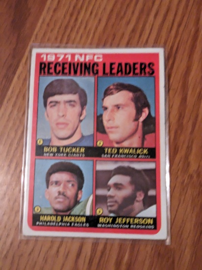 1972 TOPPS M017 NFC RECEIVING LEADERS VINTAGE CARD HAROLD JACKSON
