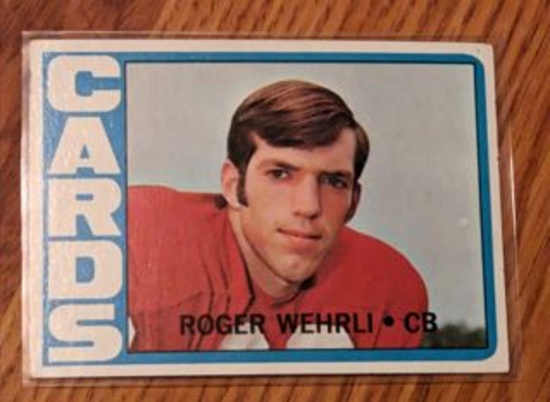 1972 Topps Football Card #59 Roger Wehrli, Vintage
