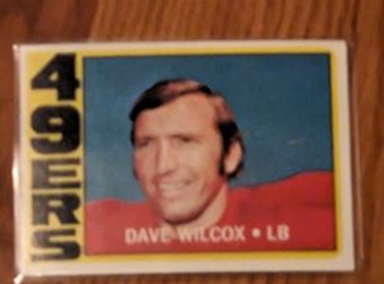 1972 Topps Dave Wilcox 49ers #69 Vintage