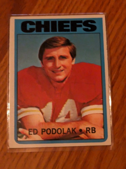 ED PODOLAK 1972 Topps Vintage card #82 Rookie Rc KANSAS CITY CHIEFS RB