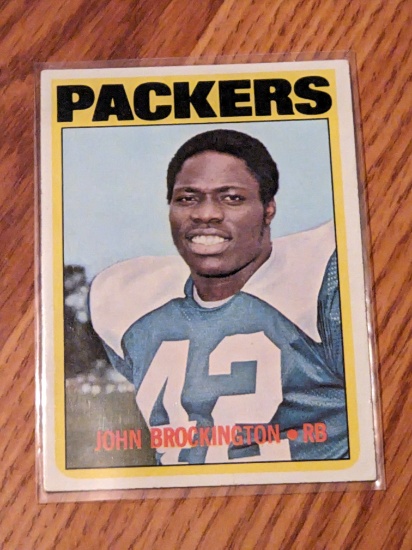 1972 Topps FB Vintage Card #85 John Brockington RC Packers
