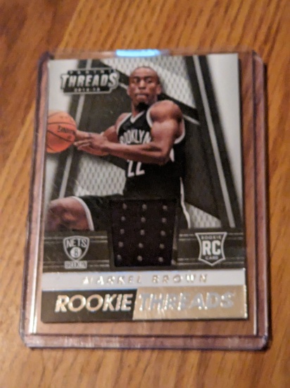 2014-15 Panini Threads MARKEL BROWN #76 Rookie Patch RC Brooklyn Nets