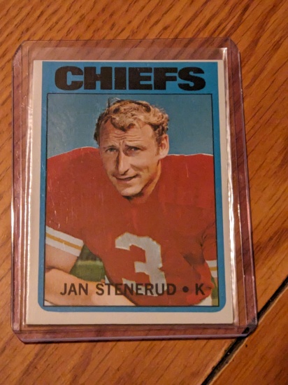 1972 Topps Football #61 Jan Stenerud Kansas City Chiefs