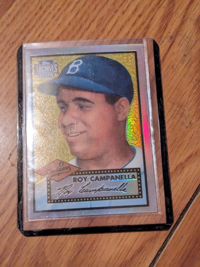 2001 Topps Archives Roy Campanella Chrome Refractor RC Reprint Card #314