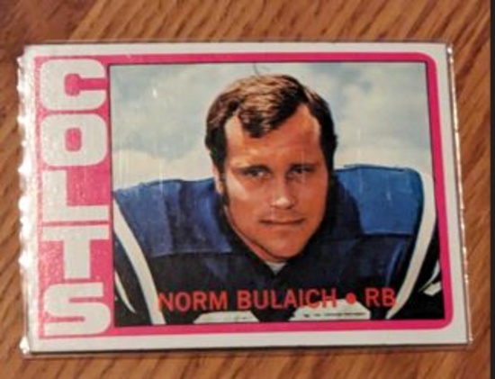 1972 Topps #232 Norm Bulaich Baltimore Colts RC Rookie Vintage