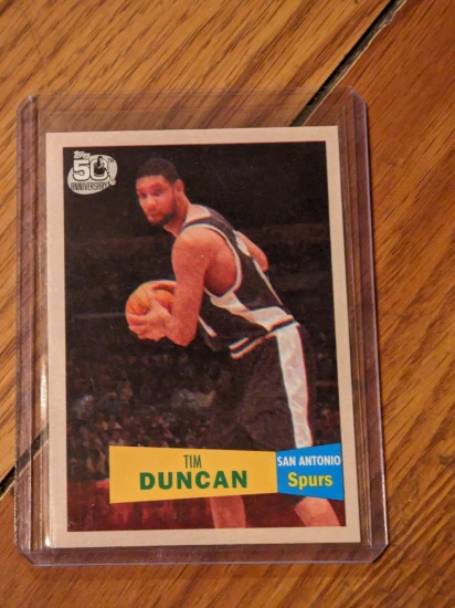 2007-08 Topps #21 Tim Duncan 50th Anniversary