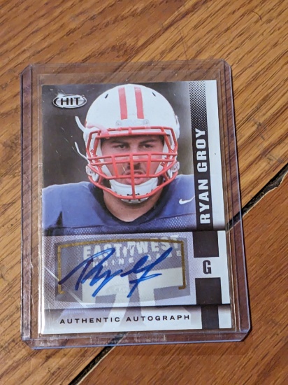 Ryan Groy #A53 signed autograph auto 2014 Sage HIT Silver Football Card