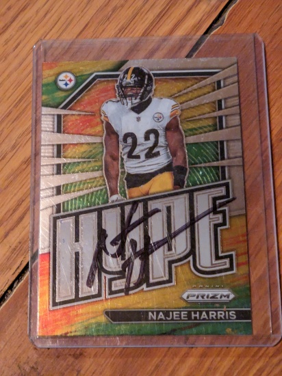 Najee Harris autographed card w/coa