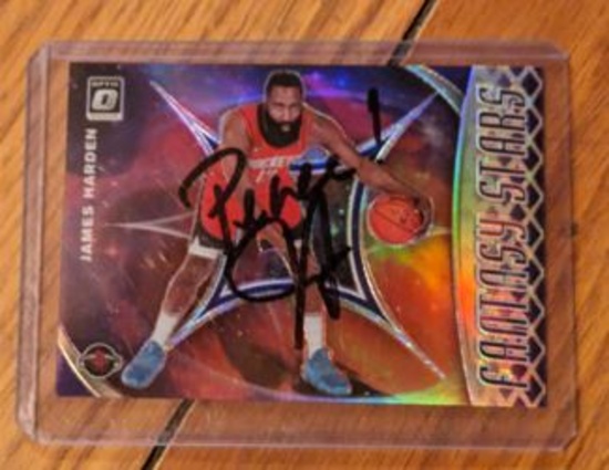 James Harden autographed card w/coa