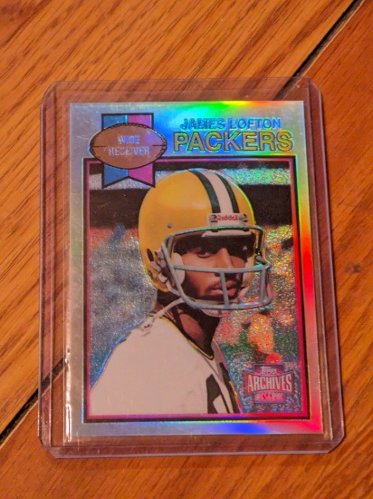 2001 Topps Archives Reserve Chrome Rookie Reprint James Lofton Packers #310