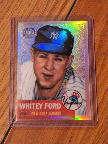 2001 Topps Archives Reserve Whitey Ford Refractor Card #207 NY Yankees