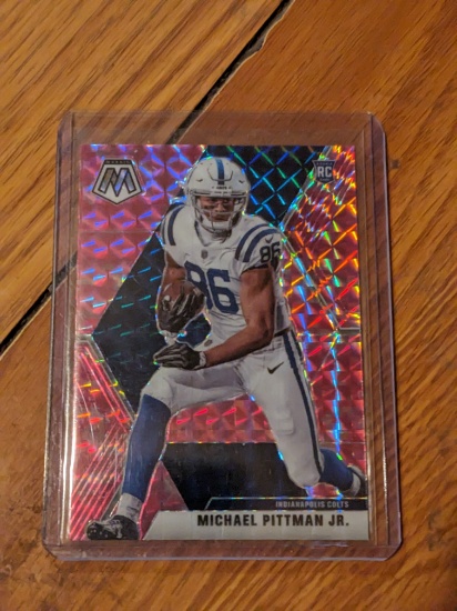 Michael Pittman Jr. 2020 Panini Mosaic Pink Camo Prizm #214 Colts Rookie RC